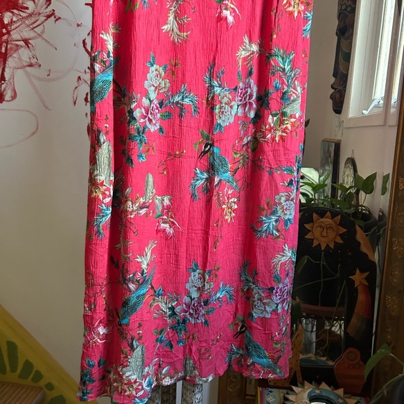 Johnny Was Pink Floral Midi Dress M - Picture 2 of 16